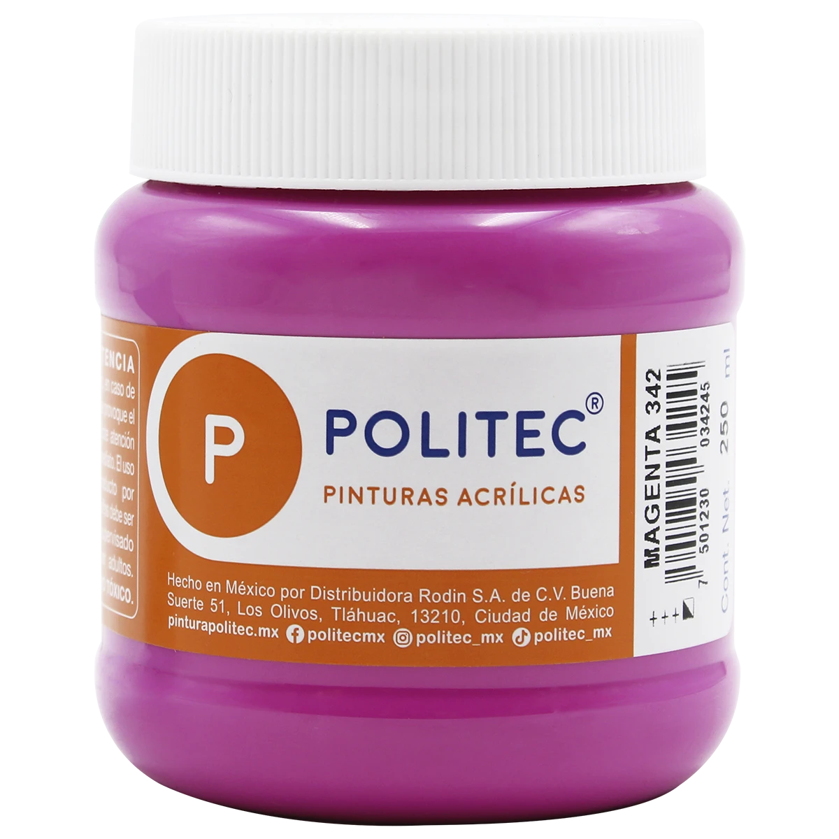 PINTURA ACRILICA MATE 250ML 342 MAGENTA