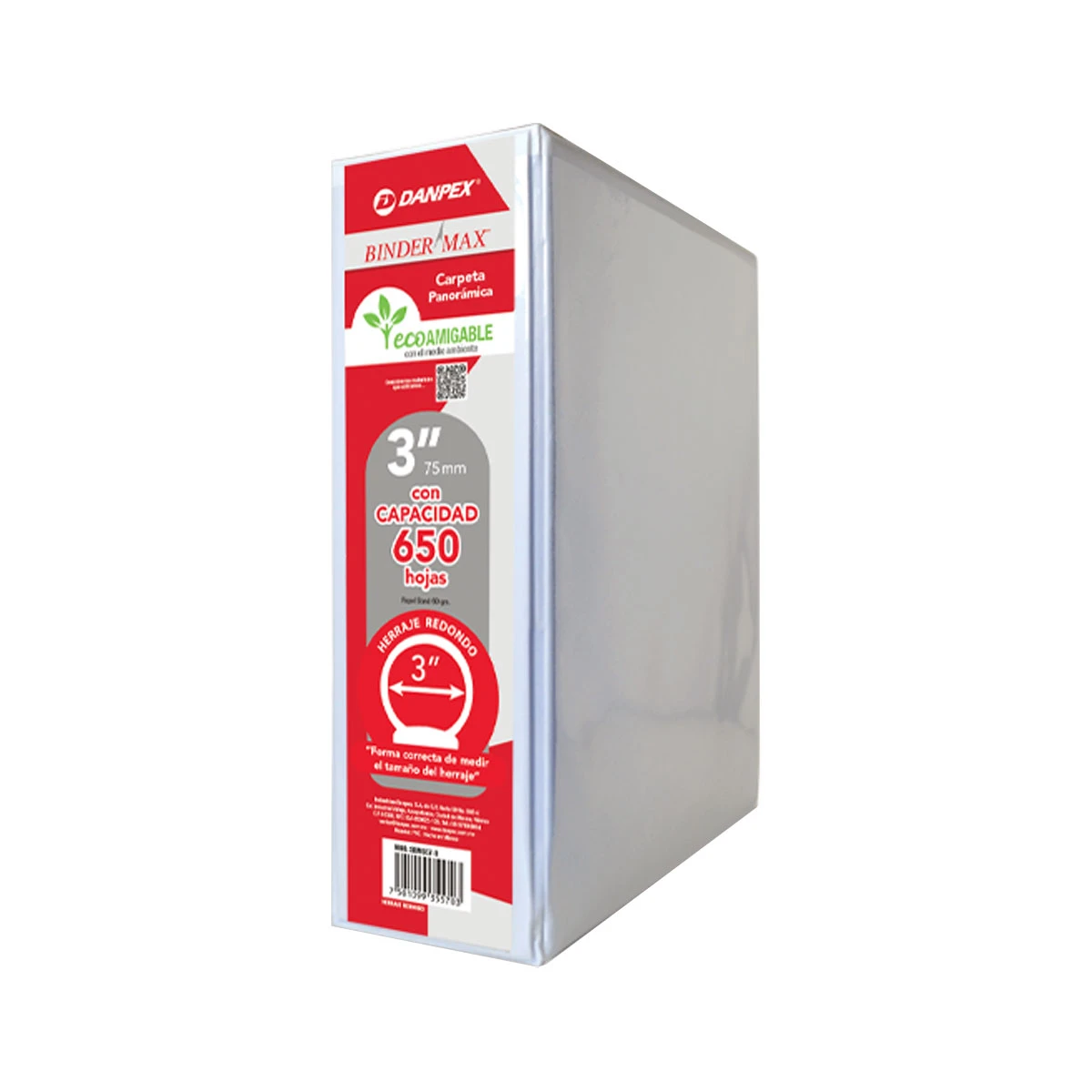 CARPETA BINDER MAX C/CRIST "O" 3" BCA