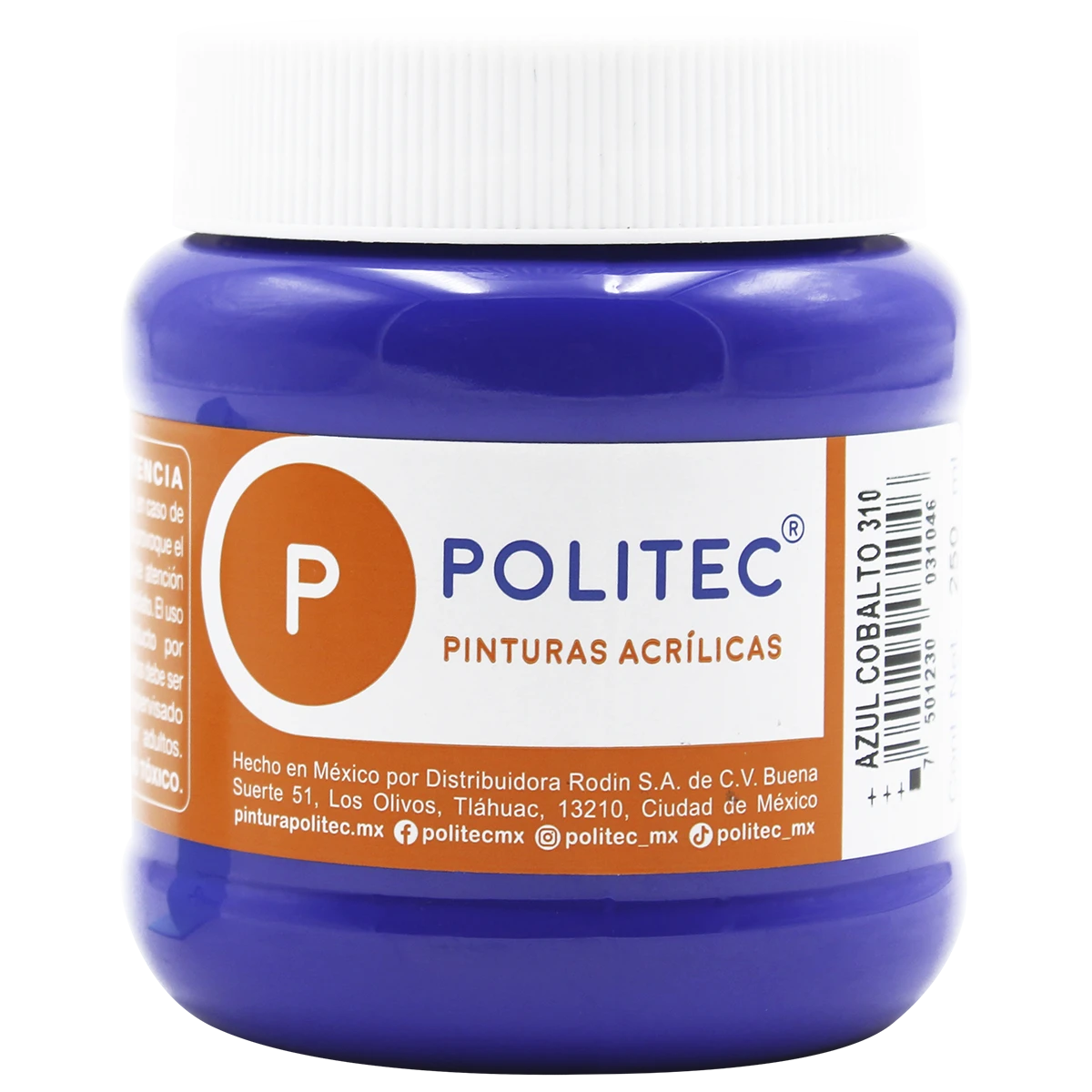 PINTURA ACRILICA MATE 250ML 310 AZUL COBALTO