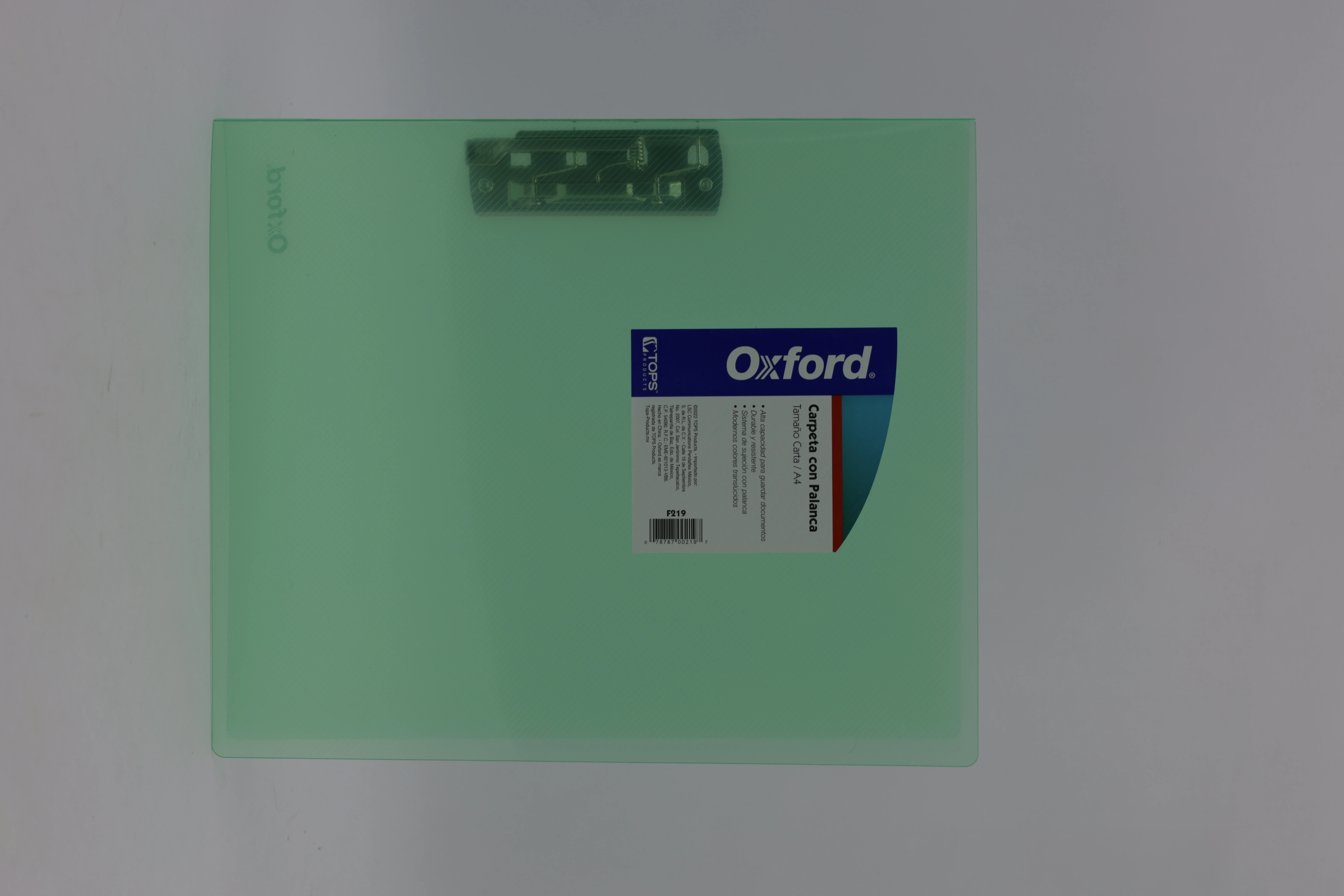 CARPETA CARTA C/PALANCA F219 COLORES PASTEL