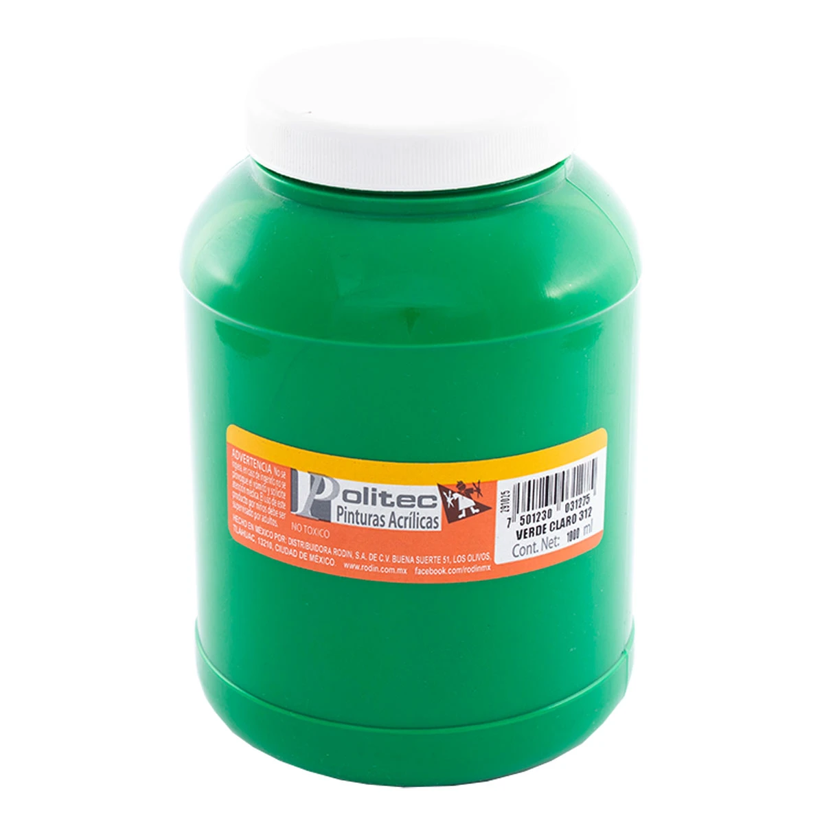 PINTURA ACRILICA POLITEC 1LT 312 VERDE CLARO