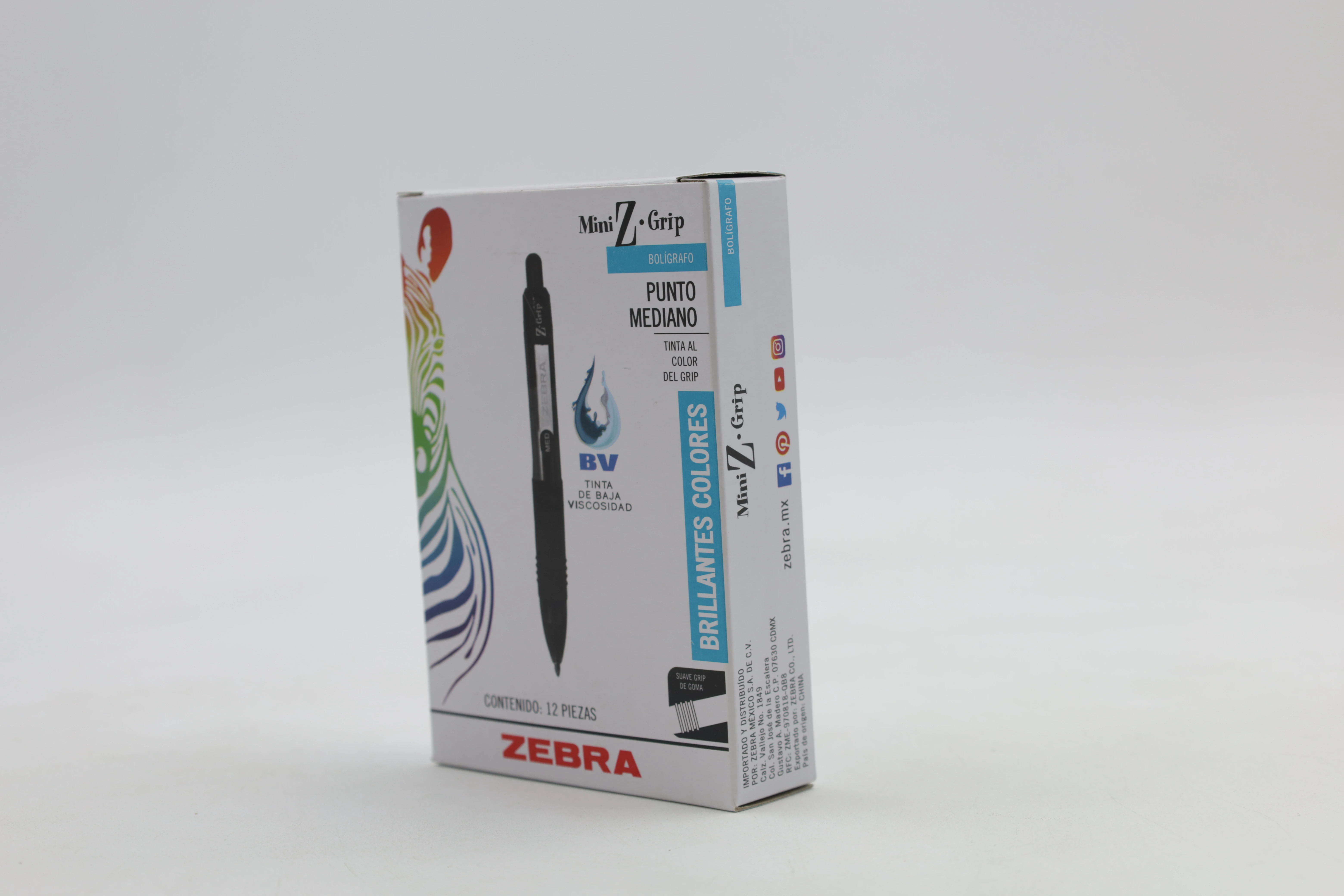 BOLIGRAFO ZGRIP MINI 1.0MM 7907-01 AZUL