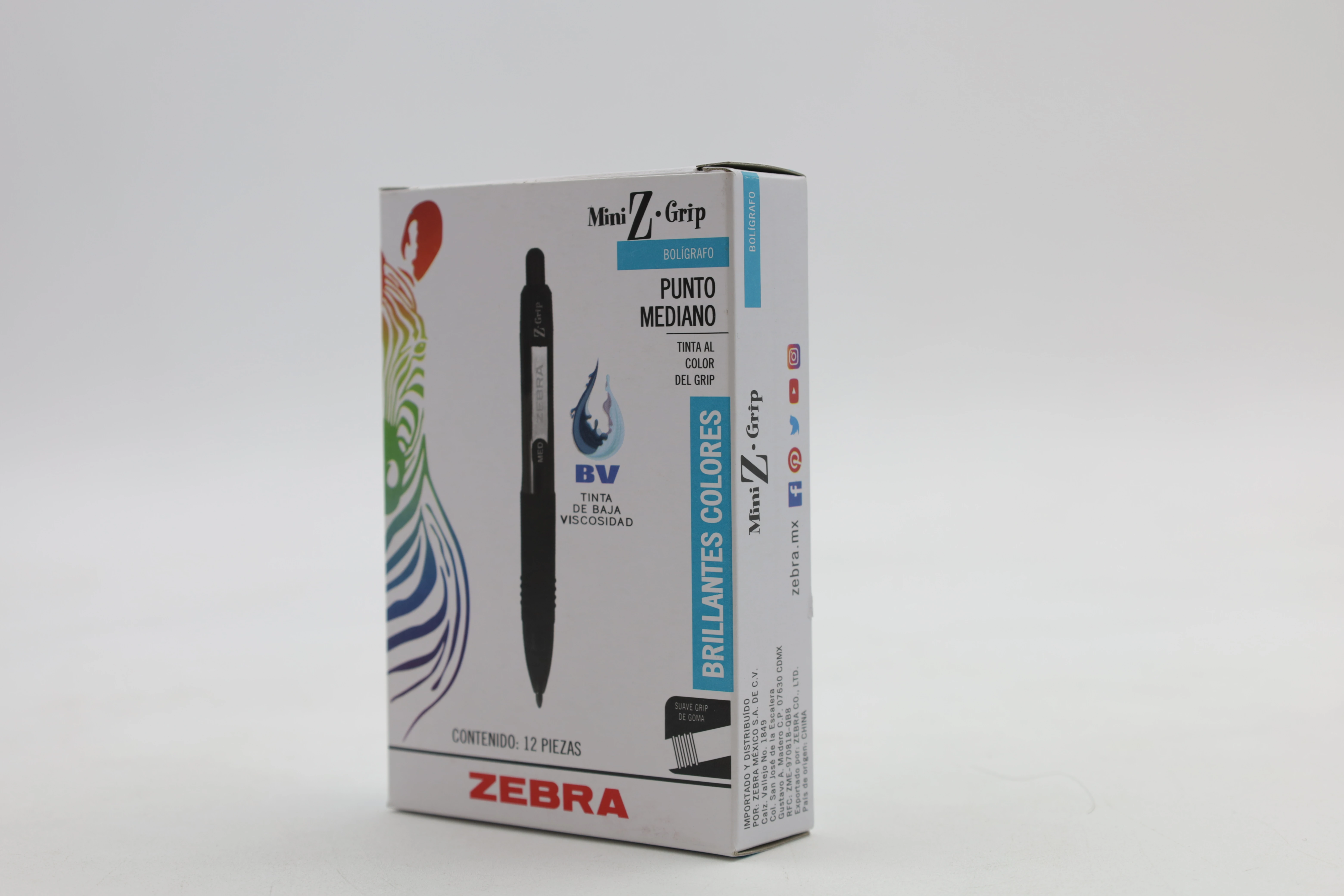 BOLIGRAFO ZGRIP MINI 1.0MM 7907-02 ROJO