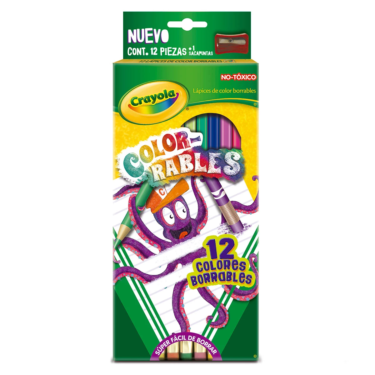 COLORES BORRABLES CRAYOLA C/12 68-4412.