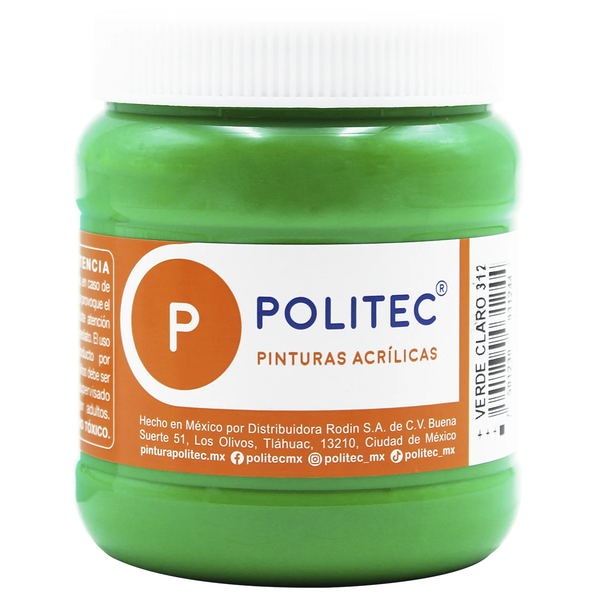 PINTURA ACRILICA MATE 250ML 312 VERDE CLARO