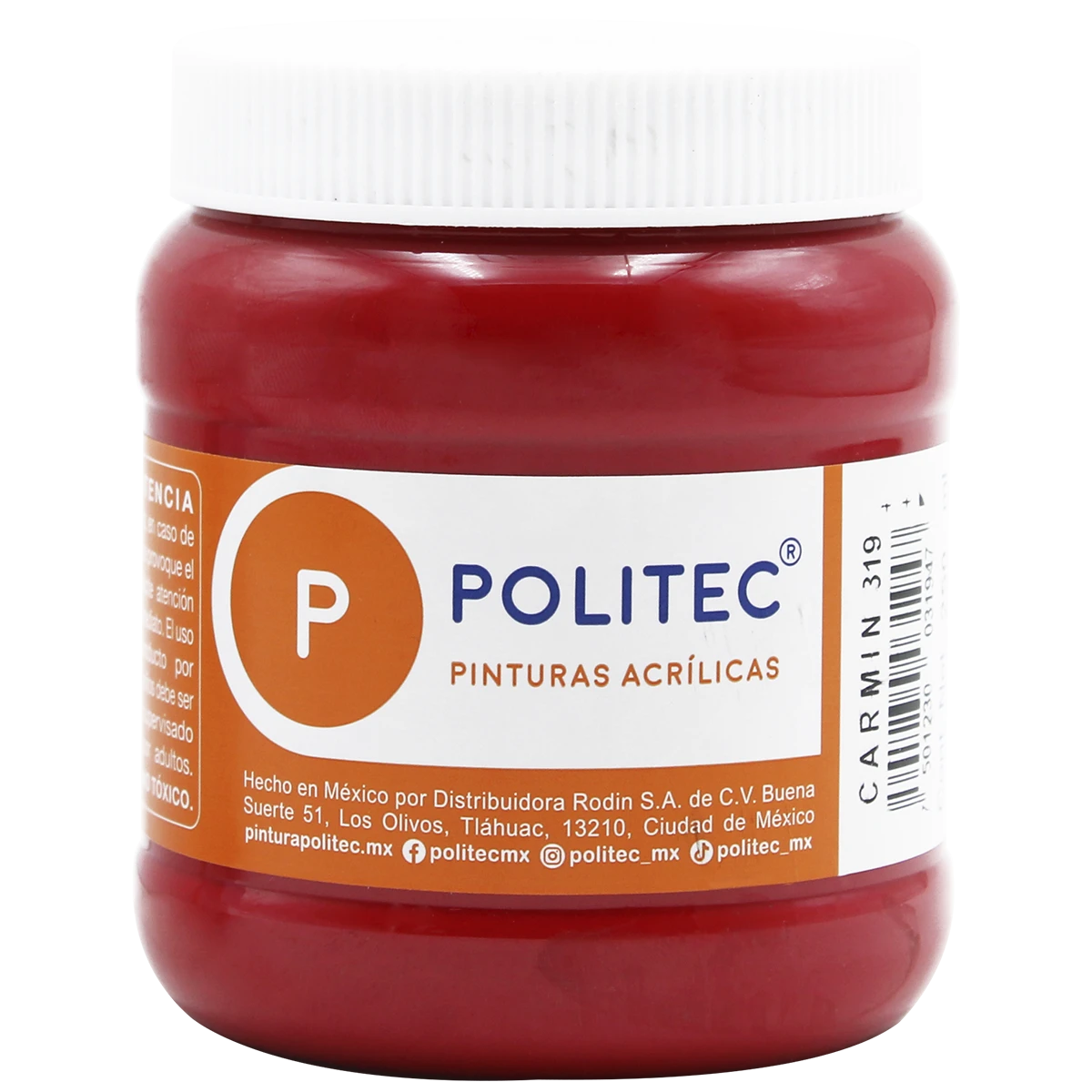 PINTURA ACRILICA MATE 250ML 319 CARMIN