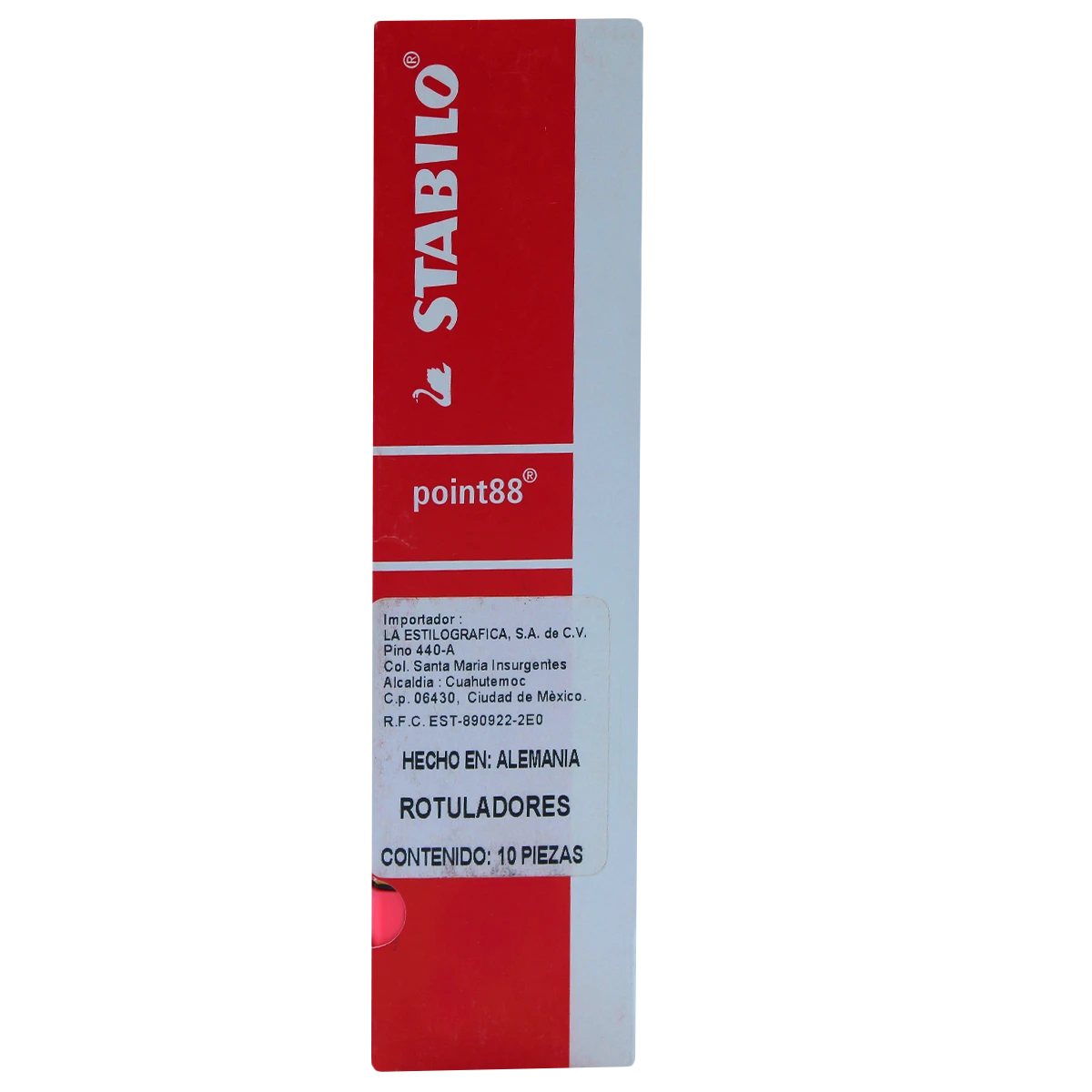 ROTULADOR POINT 88/040 C/10 NEON ROJO