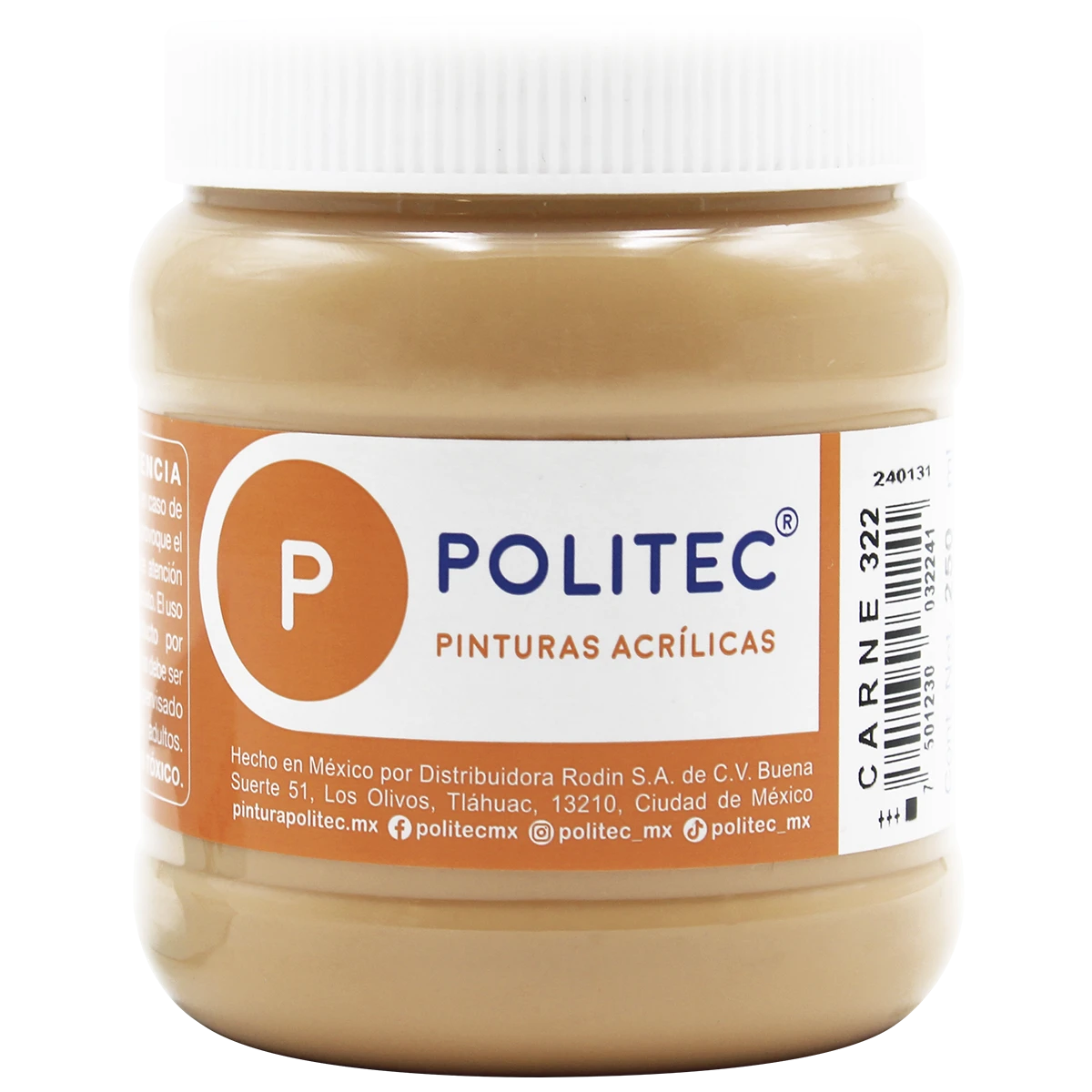 PINTURA ACRILICA MATE 250ML 322 CARNE