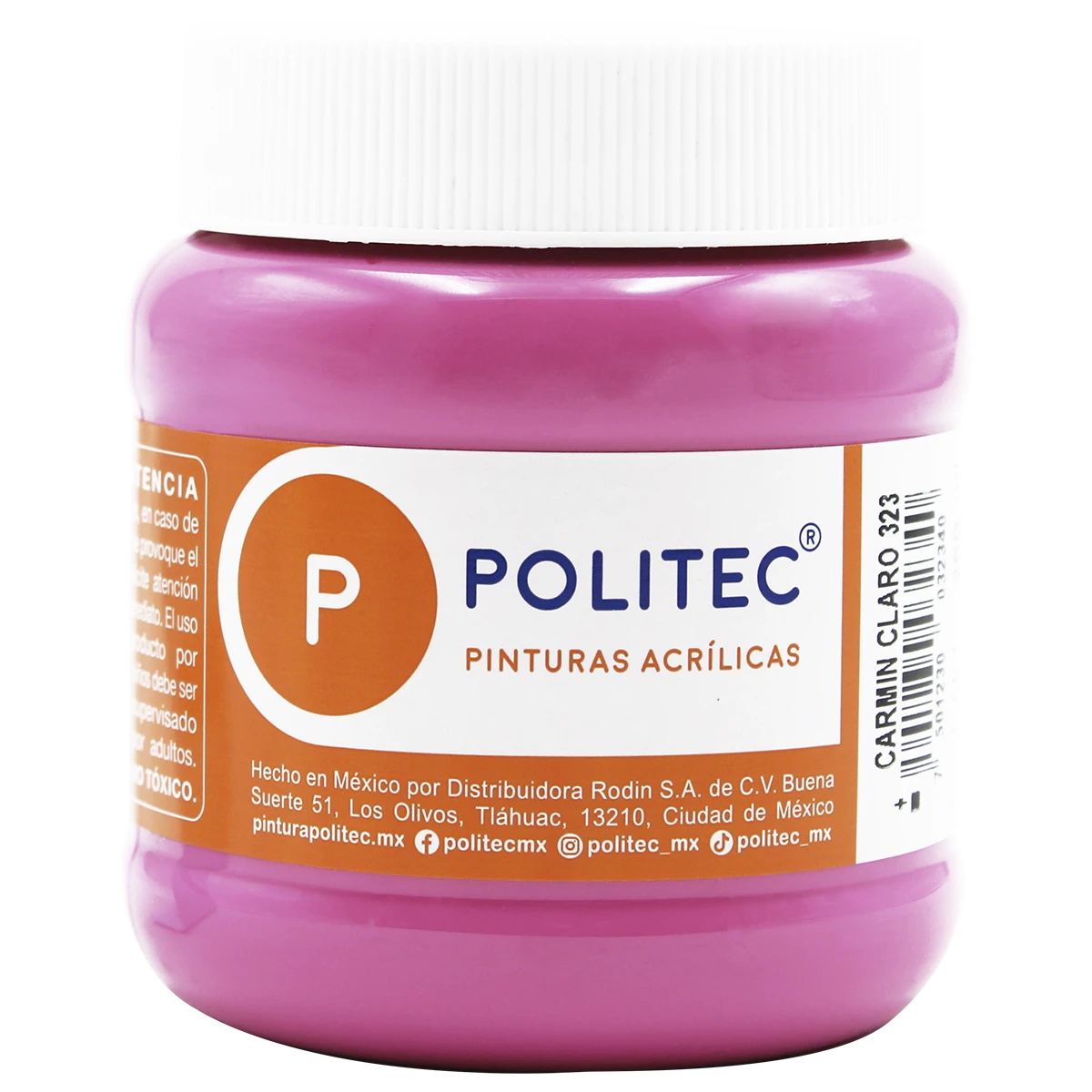 PINTURA ACRILICA MATE 250ML 323 CARMIN CLARO