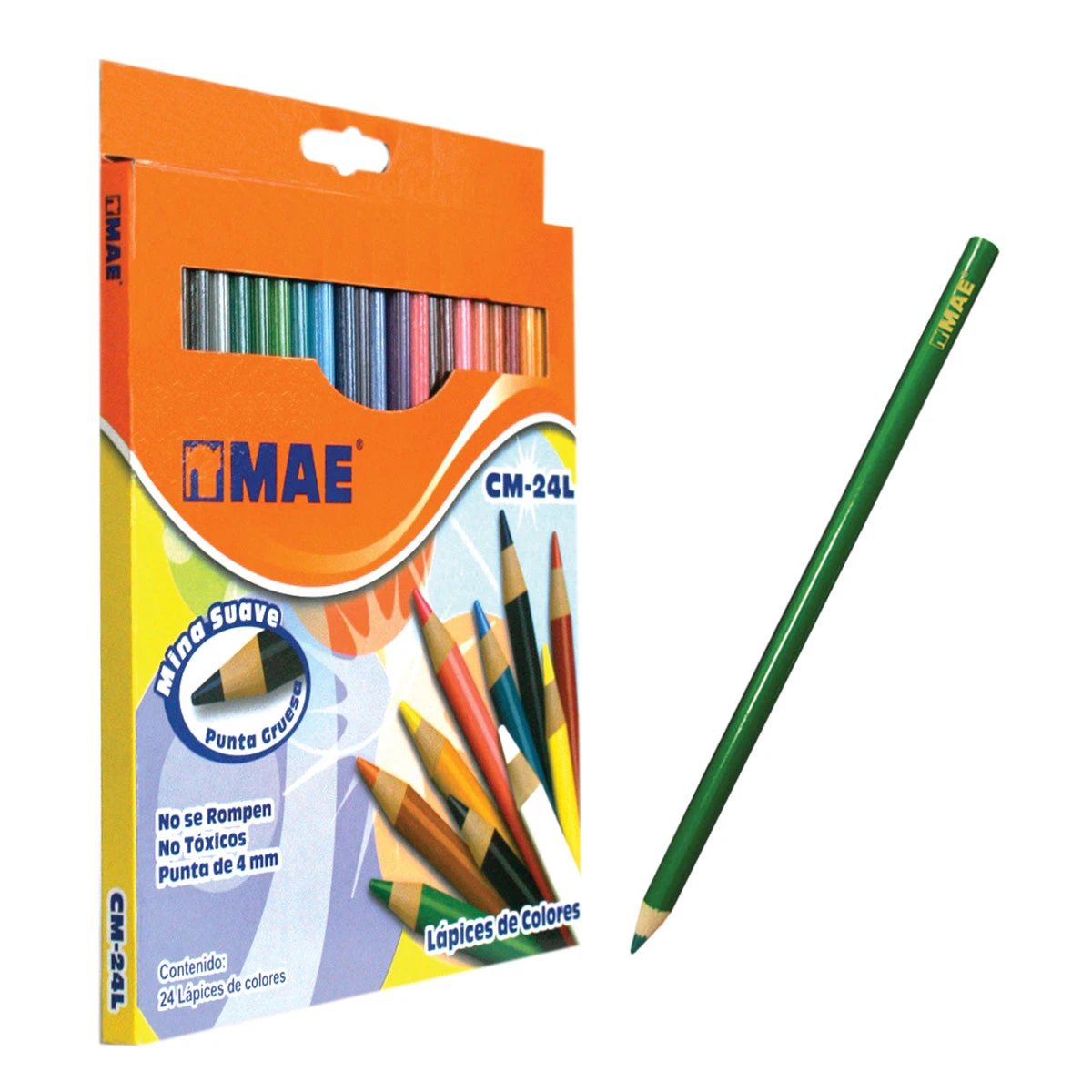 COLORES LARGOS MAE C/24 CM-24L