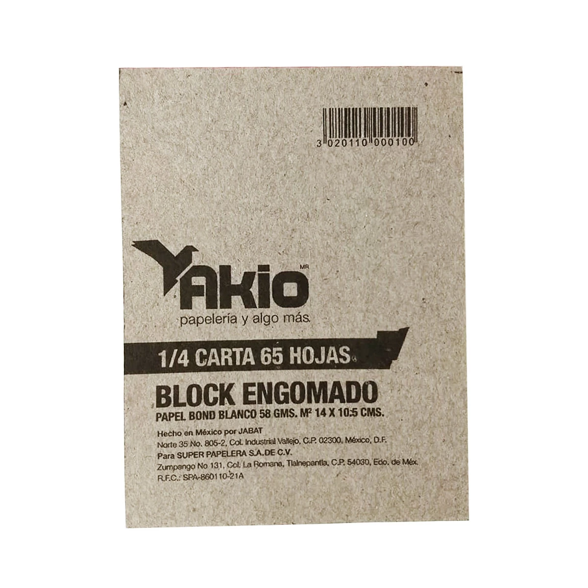 BLOCK APUNTES 1/4 BOND 65HJS BLANCO