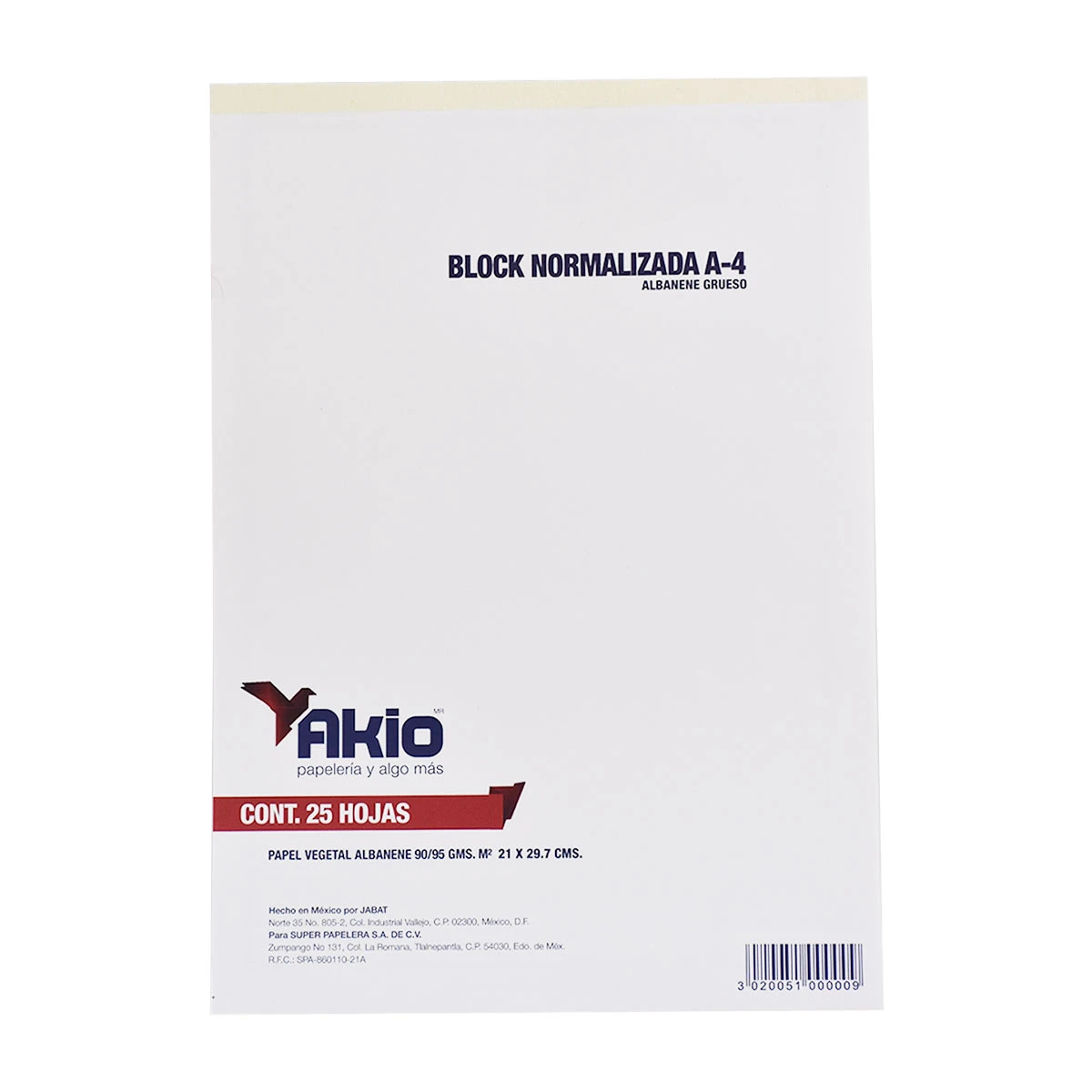 BLOCK ALBANENE CARTA 20HJS GRUESO .