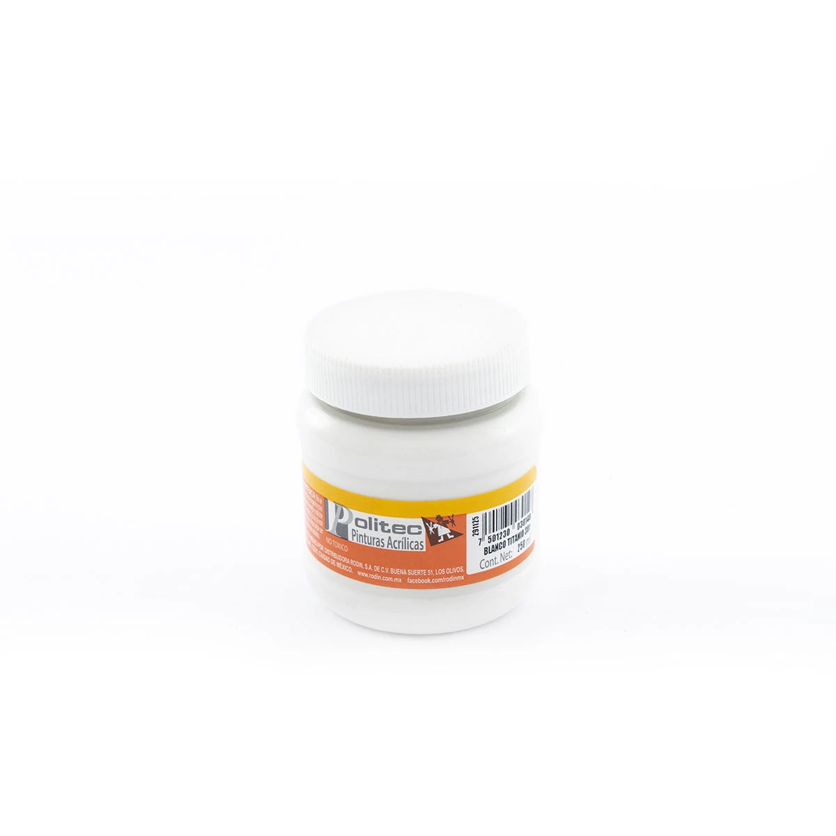PINTURA ACRILICA MATE 250ML 301 BLANCO DE TITANIO
