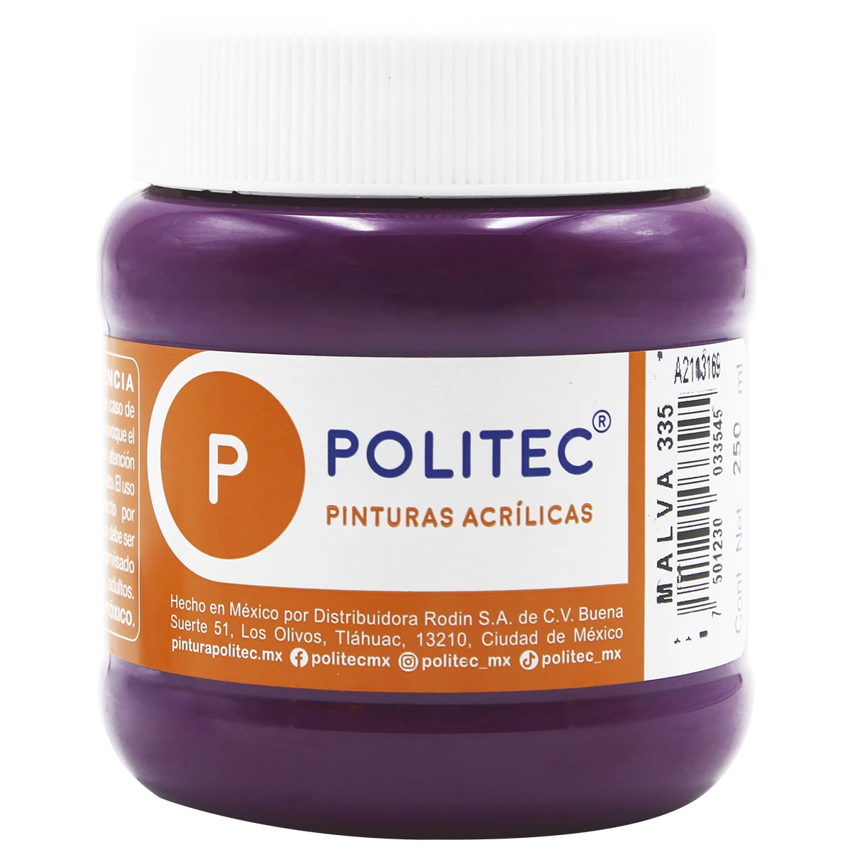 PINTURA ACRILICA MATE 250ML 335 MALVA