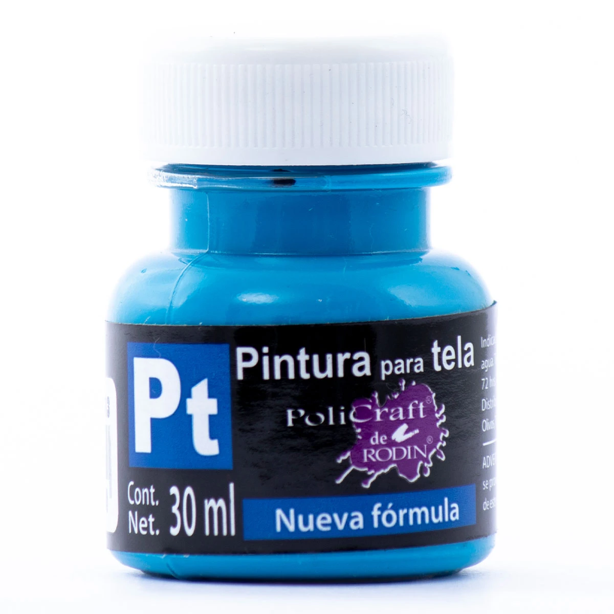 PINTURA TELA POLICRAFT 30ML 1313 AZUL CELESTE