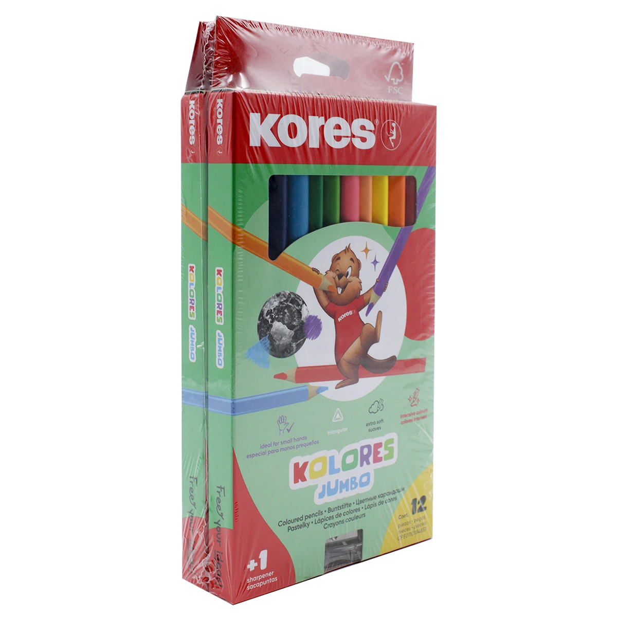 COLORES JUMBO TRIANGULAR 5MM C/12