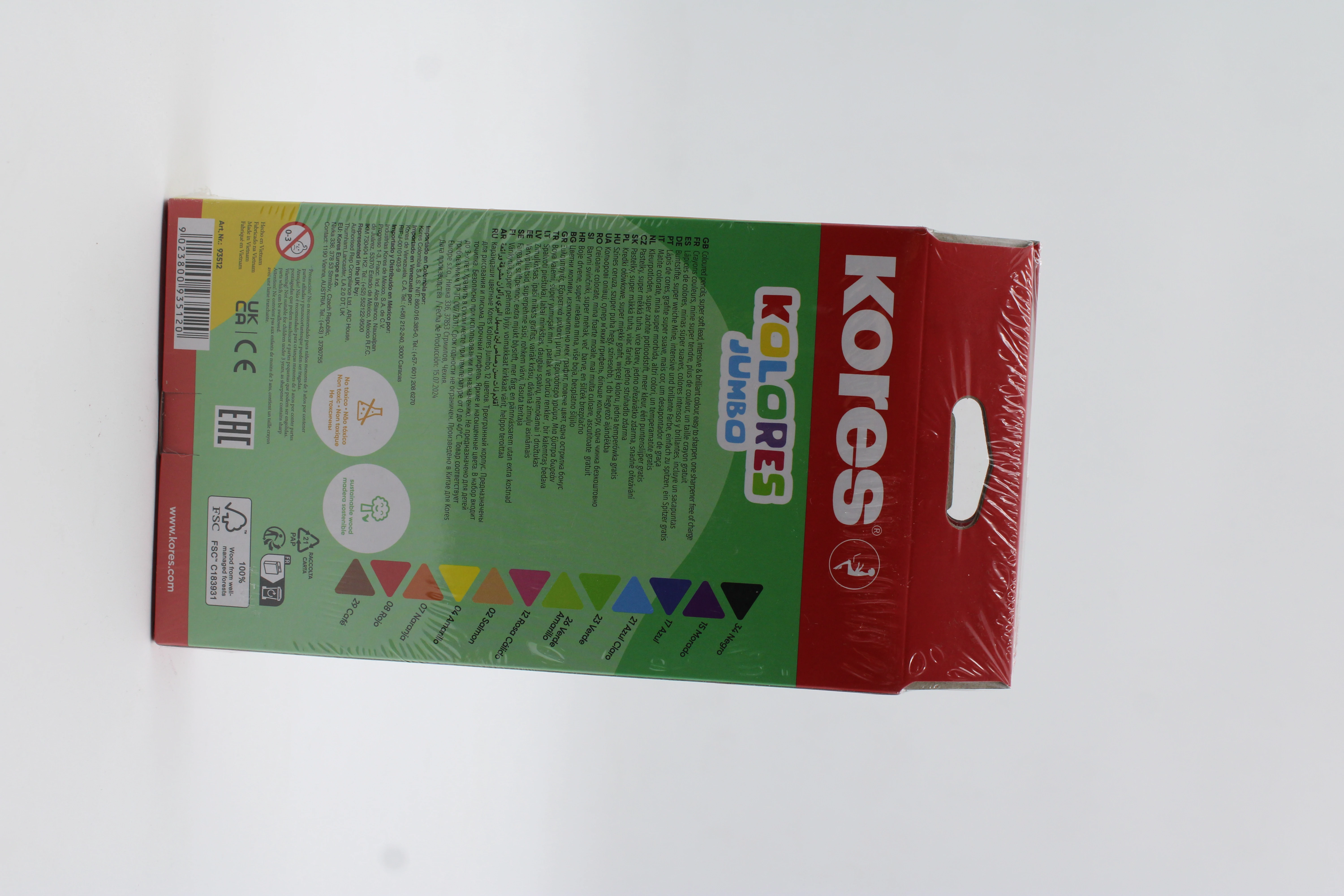 COLORES JUMBO TRIANGULAR 5MM C/12