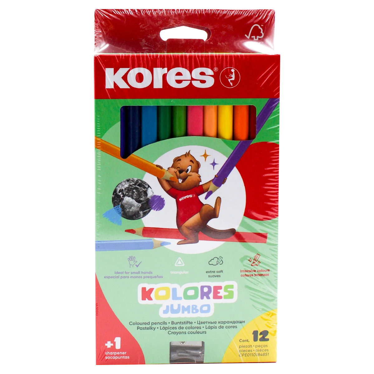 COLORES JUMBO TRIANGULAR 5MM C/12