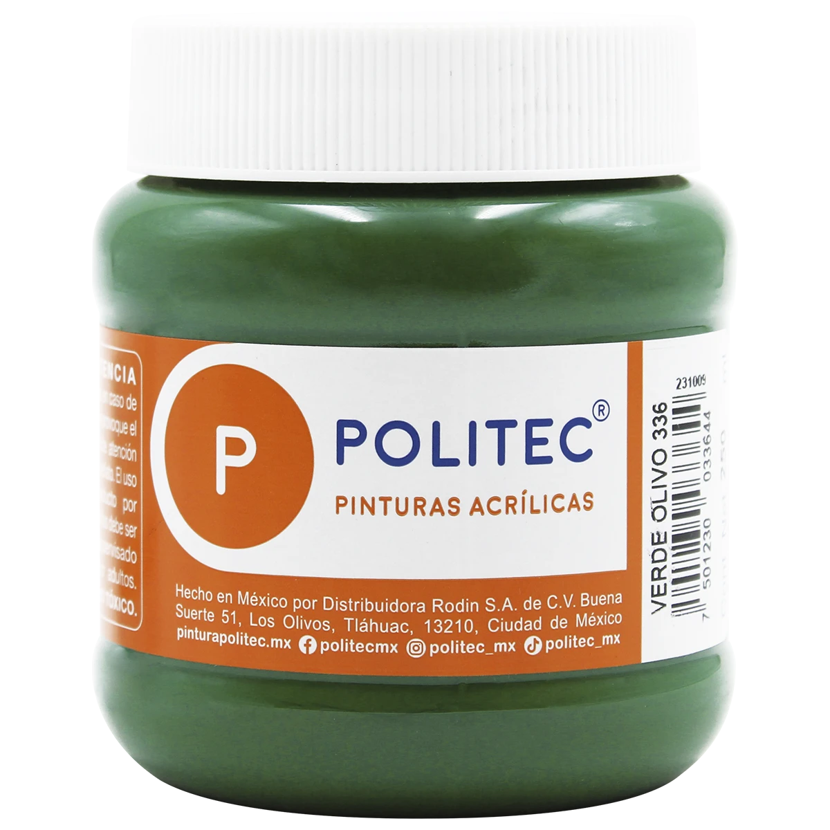 PINTURA ACRILICA MATE 250ML 336 VERDE OL