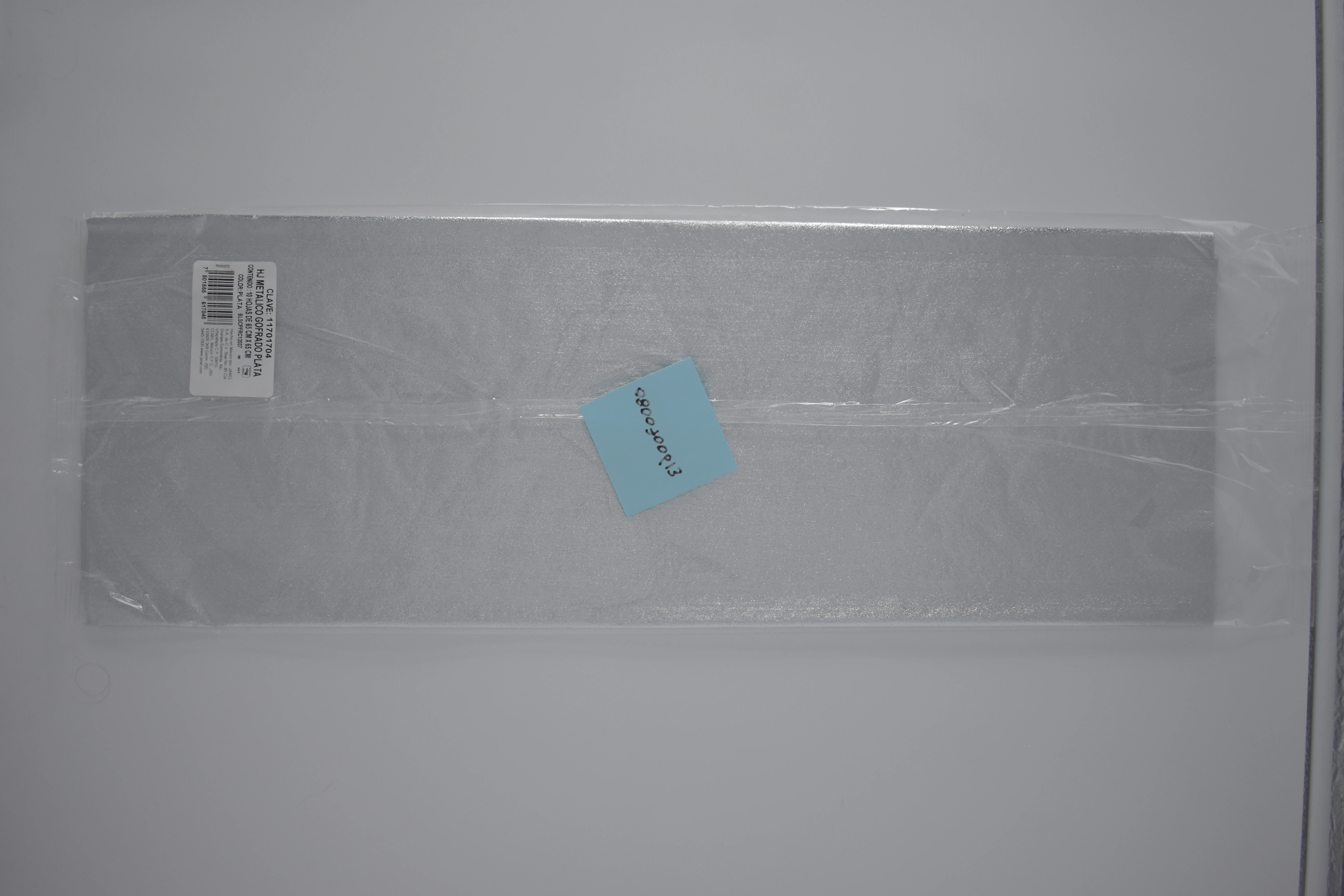 PAPEL METALIZADO GOFRADO PLATA