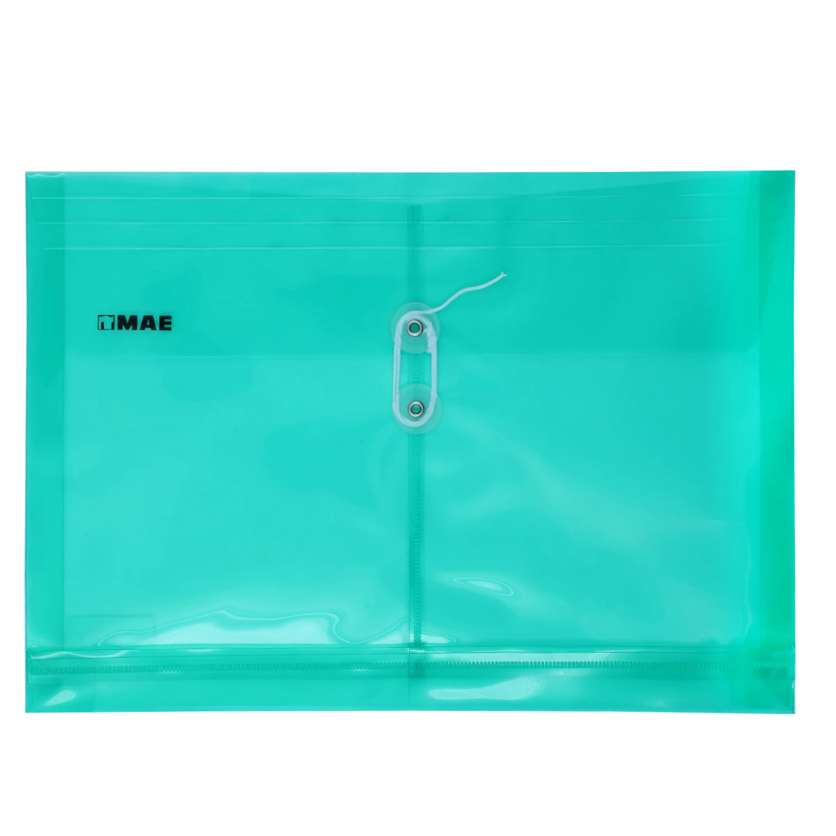 SOBRE OFICIO PLASTICO HORIZONTAL CON HILO SHFH VERDE