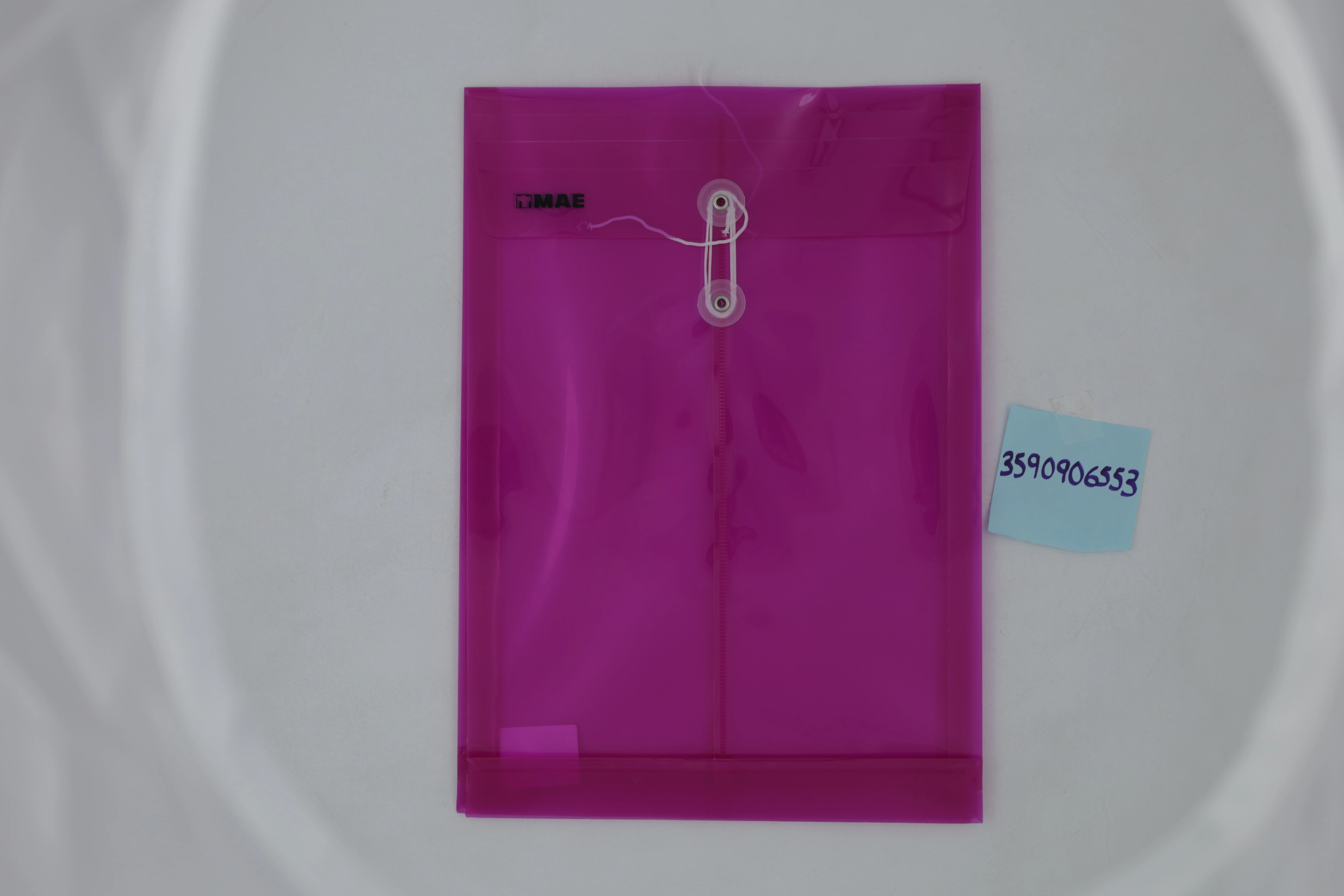 SOBRE OFICIO PLASTICO VERTICAL CON HILO SHFV ROSA