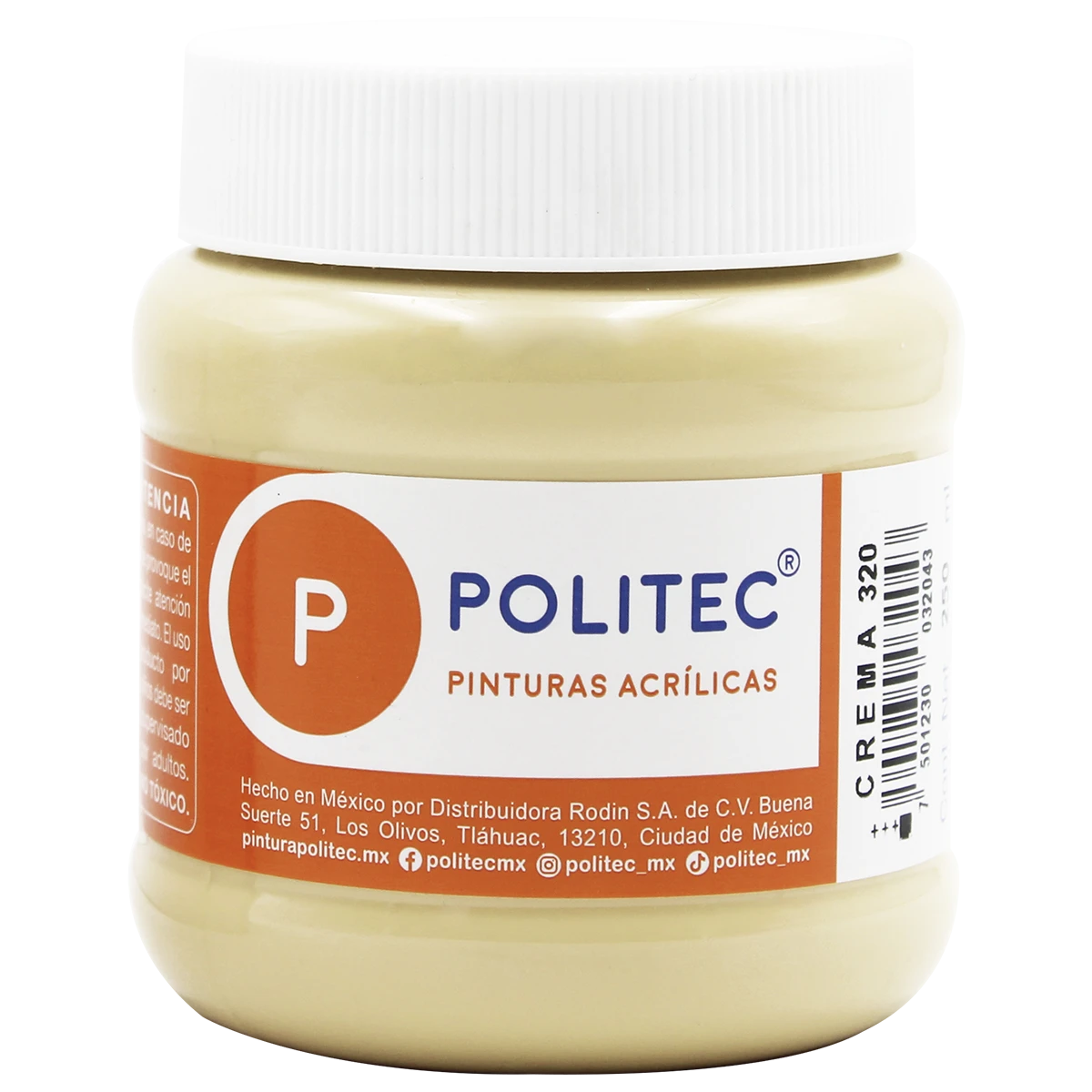 PINTURA ACRILICA MATE 250ML 320 CREMA